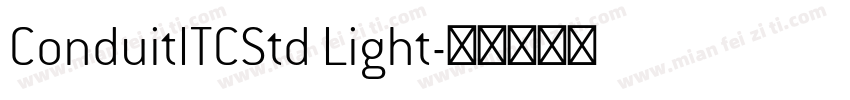 ConduitITCStd Light字体转换
